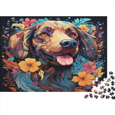 Colourful Dog (87) Für Erwachsene Puzzle 1000 Teile Personalised Photos Geburtstag Lernspiel Family Challenging Games Wohnkultur Entspannung Und Intelligenz 1000pcs (75x50cm) von ADOVZ
