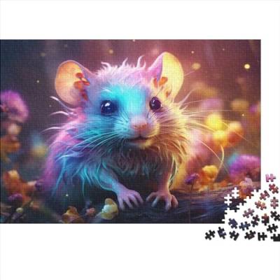 Colourful Mouse (188) Für Erwachsene 500 Teile Personalised Photo Puzzle Geburtstag Home Decor Lernspiel Family Challenging Games Entspannung Und Intelligenz 500pcs (52x38cm) von ADOVZ