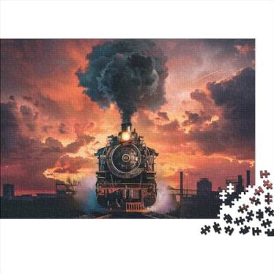 Dream Train (53) Puzzles 1000 Teile Holz Train Erwachsene ＆ Kinder Geburtstag Family Challenging Games Lernspiel Moderne Wohnkultur Stress Relief 1000pcs (75x50cm) von ADOVZ