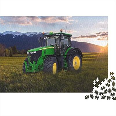 500-Teiliges Puzzle,Landwirtschaftliche Werkzeuge,Traktoren,Holzpuzzle,Familienaktivität (Größe 52 X 38 cm) von ADTEMP