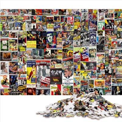1000 Teile Puzzle für Erwachsene, Vintage-Collage-Puzzles, Geschenk, Premium-Karton, Teenager-Puzzle, Lernspiele für Erwachsene und Kinder, 1000 Teile (26 x 38 cm) von AITEXI