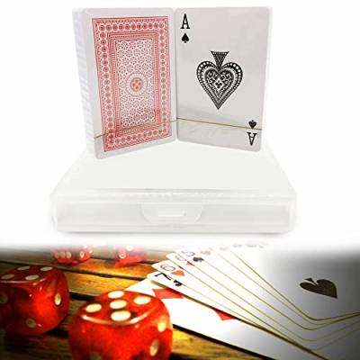 Antevia – 2 Kartenspiele 54 zum Spielen, laminiert, mit Aufbewahrungsbox | mehr als 10 Modelle | Erwachsene Poker Tarot Rami Belotte wasserdicht (Karten) von ANTEVIA Matériaux