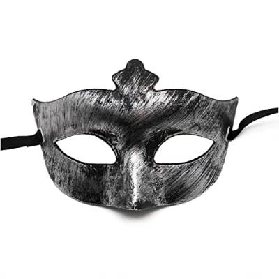 AOOOWER Männliche Halbgesichts-Maskerade für Damen, Antik-Retro-Party für Kostüm, Karneval, Halloween, Halloween, Halbgesicht, Party, Maskerade von AOOOWER