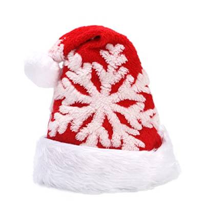 AOOOWER Weihnachtsmütze, zerknittert, Weihnachtsmann, warme Wintergeschenke, erhöhen dicke große Mützen, Weihnachtsbedarf, Weihnachtsmützen für Erwachsene von AOOOWER