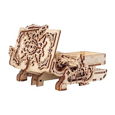 Abaodam 1Stk Übertragungsmodell mechanisches Puzzle-Spielzeug Hausbedarf Rätsel Modelle Mechanisches Holzpuzzle handgefertigtes Holzhandwerk dreidimensional Kunsthandwerk Projektbox 3D von Abaodam