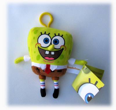Sponge Bob mit Karabinerhaken von Aliki