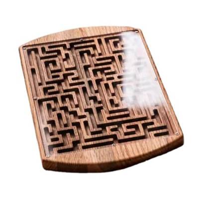 Amagogo Labyrinth-Puzzle, Brettspiel, Labyrinth-Spiel, Puzzle-Spiel, Labyrinth-Holzlabyrinth-Spiel, Holzlabyrinth-Spiel, für Jungen und Mädchen von Amagogo
