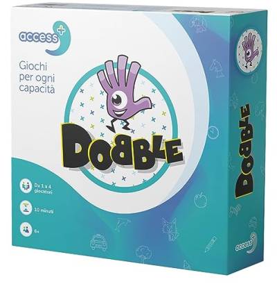 Asmodee Dobble Access + Brettspiel für Menschen mit kognitiven Beeinträchtigungen, 1-4 Spieler, 6+ Jahre, Italienische Ausgabe von Asmodee