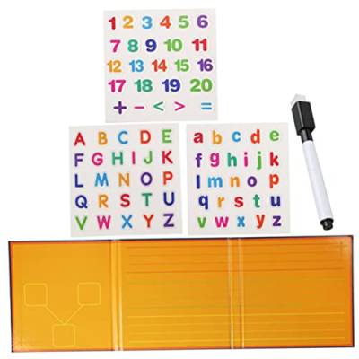 BESTonZON 1 Satz Alphabet-Puzzle-Buch Wörter Lernen Spielzeug Zahlenspielzeug Magnete Für Whiteboard Spielzeug Zur Sprachentwicklung Rechtschreibspielzeug Zeichenbrett Kind Magnetisch Papier von BESTonZON