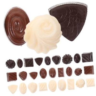 BESTonZON 30 Stück Shop Display Requisite Pädagogisches Schokoladenmodell Interessantes Schokoladenmodell Multifunktionales Schokoladendekor Künstliches Dessert Simuliertes Dekoratives von BESTonZON