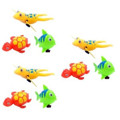 BESTonZON 9 STK Tiere Spielzeug Aufziehen - Bad Für Babys Schwimmspielzeug Frosch Spielzeug Spielzeuge Clownfisch Kleinkind von BESTonZON