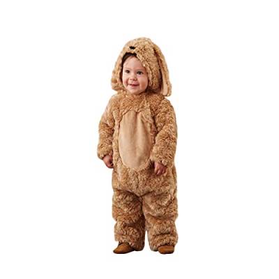 BKPAPTXY Säugling Kleinkind Welpe Cospaly Kostüm für Baby Junge Mädchen Halloween Weihnachten Outfit Kinder Tier Cosplay Outfits Schneeanzug (Brown, 18-24 Months) von BKPAPTXY