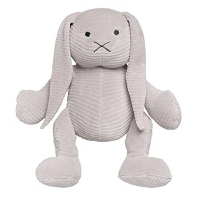 BO BABY'S ONLY - Hase Kuscheltier Sense - Baby Geschenk für Jungen und Mädchen - Aus Baumwolle - 25x25 cm - Kieselgrau von BO BABY'S ONLY