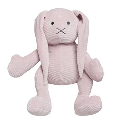 BO BABY'S ONLY - Hase Kuscheltier Sense - Baby Geschenk für Mädchen - Aus Baumwolle - 25x25 cm - Alt Rosa von BO BABY'S ONLY
