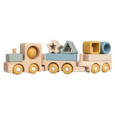 BO BABY'S ONLY - Holzzug Swirl - Spielzeug für Jungen und Mädchen - Motorikspielzeug Baby - Hochwertigem Holzspielzeug - Ab 6 Monaten von BO BABY'S ONLY