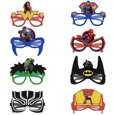 Avengers Papier Brille 16 Stück Maus Partybrillen Masken für Kinder Lustig Foto Stand Requisiten Gläser Maus Papier Spaßbrille für Kinder Geburtstag Gastgeschenke Maus Party Kostüm Zubehör von BSNRDX