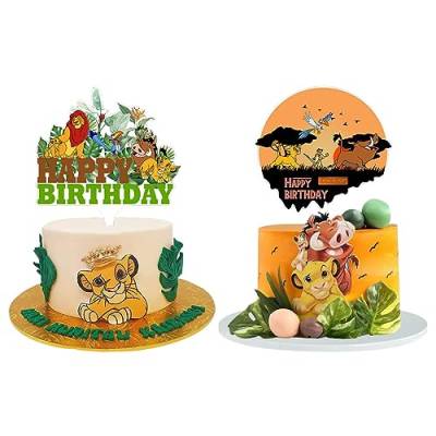 Cartoon Tortendeko, Cartoon Cupcake Topper, Cartoon Dschungel Party Tortendeko Cupcake Topper Geburtstagstorte Topper für Junge von BSNRDX