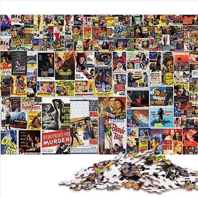 Puzzle für Erwachsene, 500 Teile, Vintage-Collage, Holzpuzzle, Heimdekoration, Puzzle 14,96 x 20,47 Zoll von BUBELS