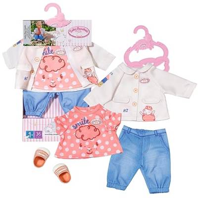 Baby Annabell Little Spieloutfit mit Shirt, Hose, Jacke und Schuhen für 36 cm Puppen, 704127 Zapf Creation von Baby Annabell
