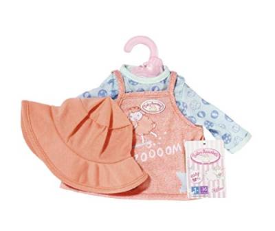 Baby Annabell Little Babyoutfit, rosa Kleid mit Langarmshirt und Hut, für 35 cm Puppen, 706251 Zapf Creation von Baby Annabell