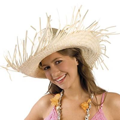 Boland 95441 - Hut Karibik, für Erwachsene, Strohhut, Mütze, Sonnenhut, Kostüm, Karneval, Mottoparty, Strand Party, Beige von Boland