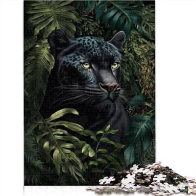 Puzzle für Erwachsene, 1000 Teile, Black Panther Poster, Erwachsene Puzzle-Geschenke, Holzpuzzles, geeignet für 12 Jahre und älter, 1000 Teile (75x50cm) von CELFER