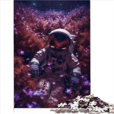 Puzzle für Erwachsene violetter Kosmos Astronaut 1000 Teile Erwachsenenpuzzles Holzpuzzles für Erwachsene Erwachsene 1000 Teile (75 x 50 cm) von CELFER