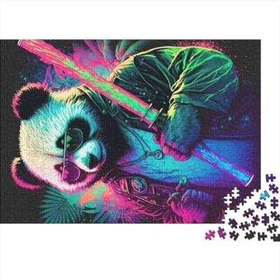 Puzzles für Erwachsene 1000 Teile Panda-Puzzle Woodiness-Puzzles für Erwachsene Denksportaufgaben für Erwachsene 1000 Teile (75 x 50 cm) von CELFER