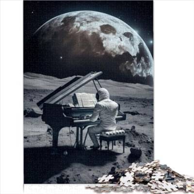Piano in Space Puzzles Erwachsene 500 Teile Geburtstag Geschicklichkeitsspiel für die ganze Familie Home Decor Lernspiel Stress Relief 500pcs (52x38cm) von CENMOO