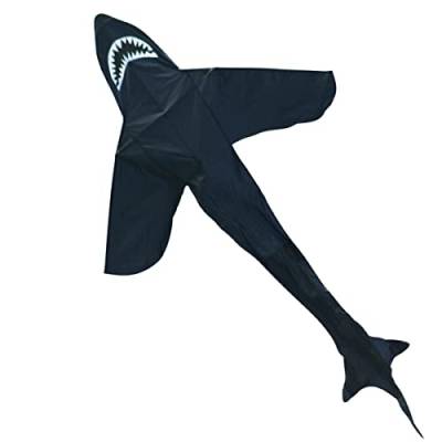 CIM Hai Drachen - Sky Shark - Einleiner-Drachen für Kinder ab 6 Jahren - Abmessung: 143x225cm - inkl. 80m Drachenschnur mit Handgriff von CIM
