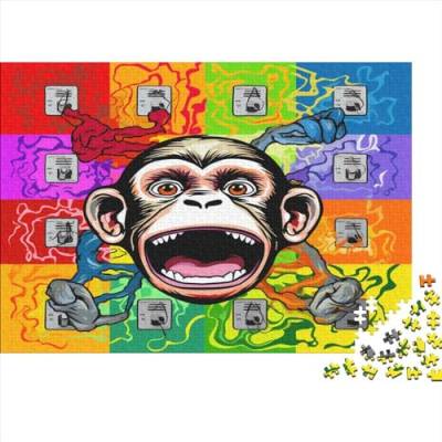 Puzzle Für Erwachsene, 1000-teilige Puzzles Für Jugendliche Cartoon Ape Familie, Herausfordernde Spiele, Unterhaltung, Spielzeug, Geschenke, Heimdekoration, Ungelöstes Rätsel 1000pcs (75x50cm) von CPXSEMAZA