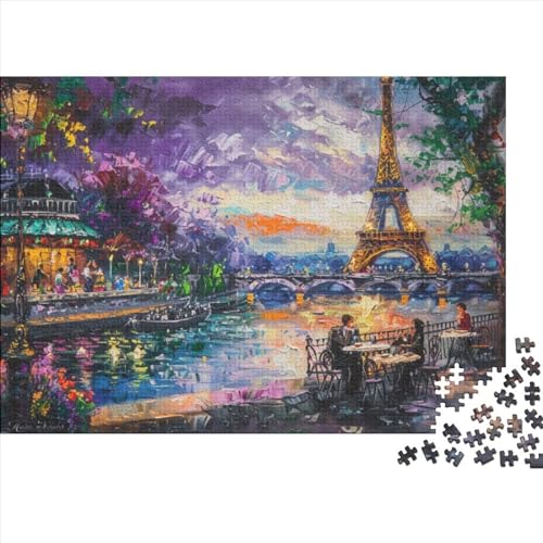 Puzzles 1000 Teile Für Erwachsene Eiffel Tower 1000-teiliges Puzzle Lernspiele Heimdekorationspuzzle 1000pcs (75x50cm) von CPXSEMAZA