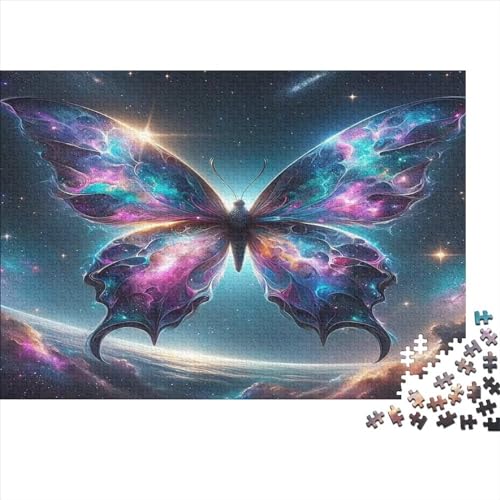 Puzzles 500 Teile Für Erwachsene Colorful Butterfly Puzzle Lernspiele Heimdekoration Puzzle 500pcs (52x38cm) von CPXSEMAZA