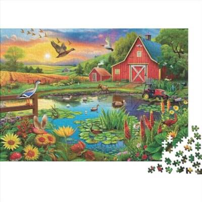 Puzzles Für Erwachsene 1000 Teile Colorful Farm Puzzles Als Geschenke Für Erwachsene 1000pcs (75x50cm) von CPXSEMAZA