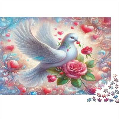 Puzzles Für Erwachsene 500 Teile Rose Homing Pigeon Puzzle Als Geschenk Für Erwachsene 500pcs (52x38cm) von CPXSEMAZA