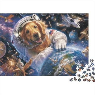 Space Adventure Dog Puzzles Für Erwachsene 500 Puzzles Für Erwachsene 500 Teile Puzzles Für Erwachsene Puzzles 500 Teile Für Erwachsene 500pcs (52x38cm) von CPXSEMAZA