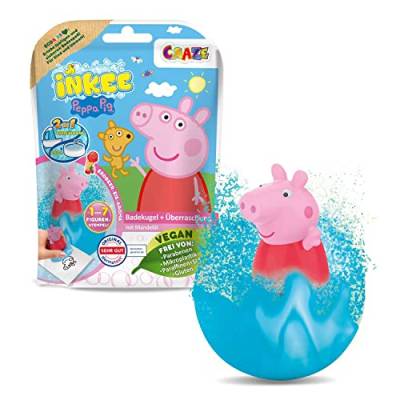 INKEE SURPRISE - Peppa Pig Badekugeln Kinder mit Überraschung Peppa Wutz Spielzeug für die Badewanne - Badezusatz Kinder von INKEE