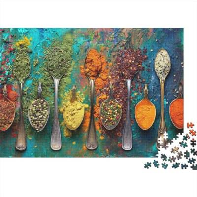 Colourful Spices from All Holzpuzzles 300 Teile Erwachsene Home Decor Family Challenging Games Geburtstagsgeschenk Educational Game Entspannung Und Intelligenz 300pcs (40x28cm) von CULPRT