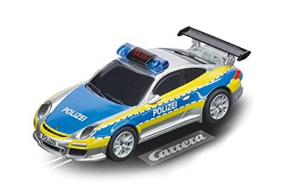 Carrera GO!!! Porsche 911 GT3 Polizei I Rennbahnen und lizensierte Slotcars | bis zu 2 Spieler | Für Jungs und Mädchen ab 6 Jahren & Erwachsene von Carrera