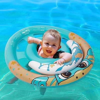 Chitomars Schwimmring Baby, Schwimmhilfe Baby und Sicherheitssitz Pool Spielzeug Baby Float Dinosaurier Aufblasbare Schwimmreifen Baby Schwimmsitz Baby für Alter von 6-30 Monate von Chitomars