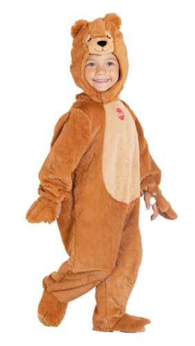 Ciao- Teddy Bear onesie plush baby costume disguise fancy dress official Trudi (Size 6-12 months) von Ciao