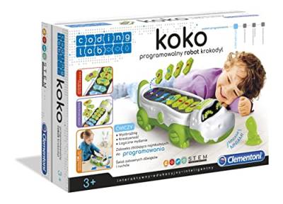 Clementoni Koko Coding Lernspielzeug Programmierbar Roboter Krokodil, Mehrfarbig, Ab 3 Jahren von Clementoni