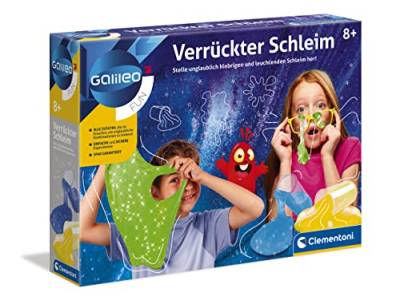 Clementoni Galileo Fun – Verrückter Schleim, lustige Experimente mit klebrigen und leuchtenden Substanzen, Spielzeug für Kinder ab 8 Jahren, für kleine Chemiker von Clementoni 59173 von Clementoni