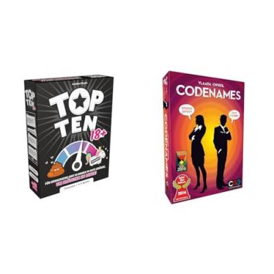 Cocktail Games | Top Ten 18+ | Partyspiel | Kartenspiel | 4-9 Spieler | Ab 18+ Jahren | 30 Minuten | Deutsch & Asmodee Codenames, Spiel des Jahres 2016, Familienspiel, Ratespiel, Deutsch von Cocktail Games