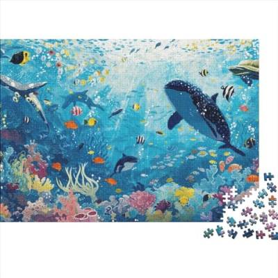 Sea World 300 Teile Puzzle Puzzle-Geschenk Kinder Lernspiel Whimsical Seabed Für Erwachsenen Ab 14 Jahren Impossible Puzzle 300pcs (40x28cm) von DAKINCHERRY