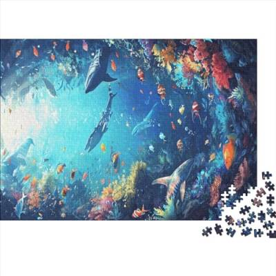 Sea World 500 Teile Puzzle Puzzle Für Erwachsene Kinder Lernspiel Whimsical Seabed Für Erwachsene Und Kinder Impossible Puzzle 500pcs (52x38cm) von DAKINCHERRY