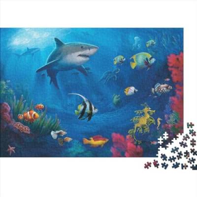 Underwater World 1000 Teile Puzzle Puzzle-Geschenk Kinder Lernspiel Sea World Familienspaß 100% Recycelten Kartons 1000pcs (75x50cm) von DAKINCHERRY
