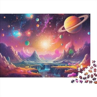 Universe Planet 500 Teile Puzzle Puzzle-Geschenk Kinder Lernspiel Planetary Universe Für Erwachsenen Ab 14 Jahren Impossible Puzzle 500pcs (52x38cm) von DAKINCHERRY