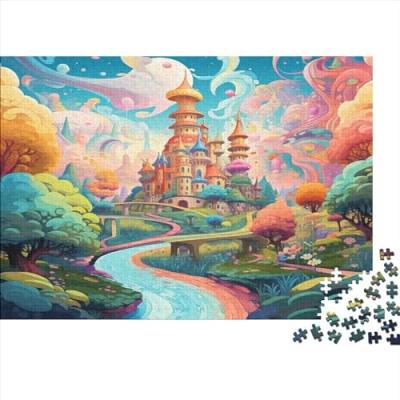 Wonderland 1000 Teile Puzzle Spielzeug Geschenk Familien-Puzzlespiel Fairy Tale Castle Für Erwachsenen Ab 14 Jahren Impossible Puzzle 1000pcs (75x50cm) von DAKINCHERRY