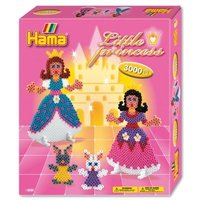 Hama Geschenkpackung Kleine Prinzessinnen, circa 3000 Bügelperlen und Stiftplatte von Dan Import